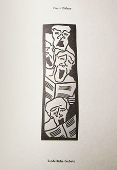 Illustration: Liderliche Gebete, Linolschnitt von Gerrit Pithan